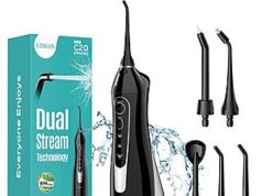 $7.99 – COSLUS Cordless Water Dental Flosser for + Free Shipping with Prime or on $35+ COSLUS C20 Cordless Water Dental Flosser