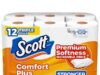 $5.68 – 12-Pack 231-Sheets Scott ComfortPlus Toilet Paper Triple Rolls + Free Shipping w/ Prime or on orders over $35 12-Pack 231-Sheets Scott ComfortPlus Toilet Paper Triple Rolls on Amazon