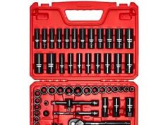 $35.99 – | 96-pc VEVOR 3/8″ Drive Impact Socket Wrench & Bit Set at Amazon 3599 96pc vevor drive product image