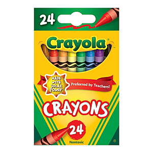 Crayola Classic Crayons on sale at Walmart and Target 24-Count Crayola Classic Crayons in assorted colors