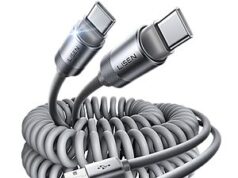 $6.99 – | 2-Pack 4′ LISEN USB A to USB C 3.1A Coiled Carplay Cables (Grey) at Amazon LISEN USB A to USB C coiled carplay cable in grey