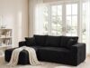 $167.99 – 92.5″ Modular L-Shaped Cloud Sectional Sofa w/ Deep Seats & Chaise (Black, Left Facing) – + Free Shipping 92.5" Modular L-Shaped Cloud Sectional Sofa in black, left facing