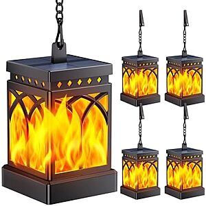 KOOPER Solar Lanterns deal 4-pack KOOPER Solar Lanterns outdoors