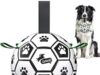 $8.44 – 6″ QDAN Dog Soccer Ball w/ Straps (Black/Green) + Free Shipping w/ Prime or on $35+ 6" QDAN Dog Soccer Ball w/ Straps (Black/Green) + Free Shipping w/ Prime or on +