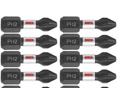 $4.09 – 10-Pack Bosch Impact Tough 1″ Phillips #2 Screwdriving Insert Bits + Free Shipping w/ Prime or on $35+ 10-Pack Bosch Impact Tough 1" Phillips #2 Screwdriving Insert Bits + Free Shipping w/ Prime or on +