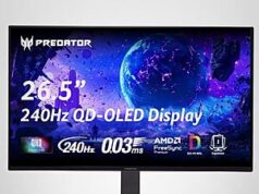 $314.99 – * | 26.5″ Acer Predator QD-OLED 2560×1440 240Hz Monitor at Amazon Acer Predator QD-OLED 2560x1440 240Hz Monitor