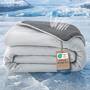 deal-889 Bedsure Lightweight Double-Sided Cooling Comforter (Grey, Various Sizes) from + Free Shipping w/ Pr