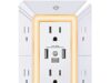 $9.98 – POWRUI Multi Plug 6 Outlet Surge Protector Extender with 3 USB Ports (1 USB C) and Night Light, 3-Sided Power Strip with Adapter Spaced Outlets, ETL Listed, White POWRUI Multi Plug 6 Outlet Surge Protector Extender with 3 USB Ports (1 USB C) and Night Light, 3-Si