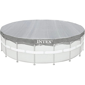 deal-907 Intex Deluxe UV Resistant 18-Foot Round Pool Cover + Free Shipping