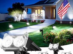 $19.24 – Prime Members: 6-Count LETMY IP65 Waterproof Outdoor Wall/Ground Solar Spot Lights w/ 14 LEDs & 2 Modes ($3.21 each) + Free Shipping Prime Members: 6-Count LETMY IP65 Waterproof Outdoor Wall/Ground Solar Spot Lights w/ 14 LEDs & 2 Mo