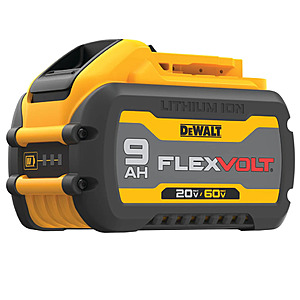 DeWalt FLEXVOLT 9.0-Ah battery deal DeWalt FLEXVOLT 20V/60V MAX* 9.0-Ah battery