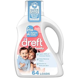 Dreft Unscented Liquid Laundry Detergent deal Dreft Unscented Liquid Laundry Detergent pack