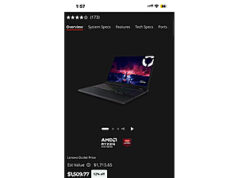 $1,283.30 – Certified Refurb Lenovo Legion 5 Gen 10: AMD Ryzen 7 260, RTX 5060, 32GB DDR5, 1TB SSD, 15.1″ WQXGA OLED — $1283.3 (Use code OUTLET15 at checkout for 15% off) Certified refurbished Lenovo Legion 5 Gen 10 gaming laptop