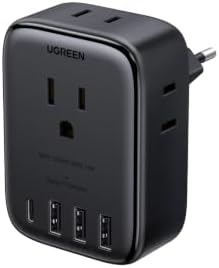 UGREEN Travel Plug Adapter Deal on Amazon UGREEN 8-Port European Travel Plug Adapter GaN