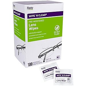 100-Count Flents Lens Wipes deal 100-Count Flents Lens Wipes on sale at Amazon