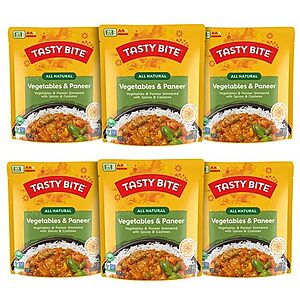Tasty Bite 6-Pack Deal 6-Pack TASTY BITE Vegetables & Paneer on Amazon