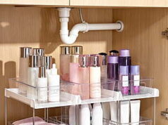 $15.99 – Sindcom 3 Pack 2 Tier Bathroom Under Sink Organizers and Storage + Free S&H w/ Walmart+ or $35+ Sindcom 3 Pack 2 Tier Bathroom Under Sink Organizers and Storage