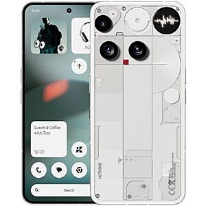 256GB Nothing Phone (3) 5G Unlocked Cell Phone deal 256GB Nothing Phone (3) 5G Unlocked Cell Phone in Black or White
