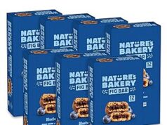 $27.29 – SnS | 168-Ct 1-Oz Nature’s Bakery Whole Wheat Fig Bars (Blueberry) at Amazon 168-Ct 1-Oz Nature's Bakery Whole Wheat Fig Bars (Blueberry)
