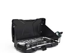 $83.99 – : Coleman Triton 2-Burner Propane Stove 22000 BTU Portable Camping Cooktop with Wind Guards at Amazon Coleman Triton 2-Burner Propane Stove with wind guards
