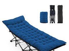 $47.94 – OLIXIS Camping Cot 3.5 Inch Cushion, 440 LBS Sturdy Frame(74.4″x28″x14″) + Free S&H at Amazon OLIXIS Camping Cot with 3.5 inch high-density cushion