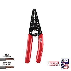 Milwaukee Wire Stripper and Cutter Deal Milwaukee 8-20 AWG Wire Stripper & Cutter
