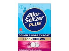 $3.49 – 24-Count Alka-Seltzer Plus Cough & Sore Throat Fizzy Chews (Raspberry) – w/ S&S + Free Shipping w/ Prime or on orders over $35 24-Count Alka-Seltzer Plus Cough & Sore Throat Fizzy Chews (Raspberry) on Amazon