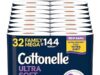 $38.92 – SnS, AC | 2 × 32-Pack 296-Sheets Cottonelle Toilet Paper Family Mega Rolls (Ultra Soft) ($19.46 each) at Amazon Cottonelle Toilet Paper Family Mega Rolls Ultra Soft