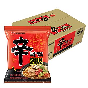 Nongshim Shin Ramyun deal Nongshim Shin Ramyun microwavable noodles in pack of 20