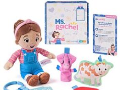 $7.50 – Ms. Rachel Farm Friends Baby Gift Set w/ Plush, Finger Puppet, Animal Cards & Mirror + Free Shipping w/ Prime or on orders $35+ Ms. Rachel Farm Friends Baby Gift Set