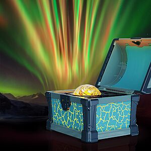 L LOHAS LED Treasure Chest Projector deal L LOHAS LED Treasure Chest Galaxy & Northern Lights Projector in pink or blue