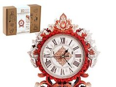 $9.99 – 25-Piece 11.8″ Rnfinewow 3D Wooden Flame Flower Working Clock Puzzle Kit Now + Free Shipping w/ Prime or on $35+ 25-Piece Rnfinewow 3D Wooden Flame Flower Working Clock Puzzle Kit