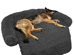 $19.94 – 45″x37″x6″ GGIB Fluffy Plush Dog Bed Mat w/ Removable Cover + Free Shipping 45x37x6 GGIB Fluffy Plush Dog Bed Mat in Dark Grey