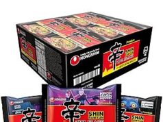 $24.32 – Nongshim Shin Ramyun Black Noodles, Spicy Korean Signature Instant Ramyun, Rich Beef Bone Broth 4.58 oz (Pack of 16) — Lowest Price Ever at Amazon Nongshim Shin Ramyun Black Noodles 16-pack
