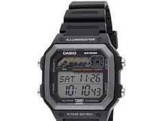 $22.44 – * | 42mm Casio Men’s WS1600H Series Watch w/ Stopwatch, 100M WR & 10-Yr Battery at Amazon 42mm Casio Men's WS1600H Series Watch with Stopwatch