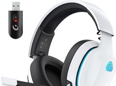$24.97 – AOC Wireless Gaming Headset w/ Detachable Noise-Cancelling Mic & 45Hr Battery (White, Black) – Lowest Price Ever on Amazon with Free Shipping AOC Wireless Gaming Headset in white or black