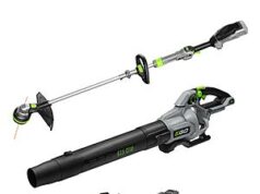 $299.00 – Deal headline for EGO POWER+ 56-volt Cordless Battery String Trimmer and Leaf Blower and Combo Kit with TWO 2.5ah batteries, $299, free shipping, Lowe’s EGO POWER+ Cordless Battery String Trimmer and Leaf Blower Combo Kit