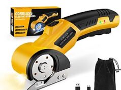 $14.99 – Zeleki 4V Cordless Electric Scissors w/ 3 Blades, Safety Lock & LED Light (Yellow) on Sale for + Free Shipping w/ Prime or on $35+ Zeleki 4V Cordless Electric Scissors in yellow