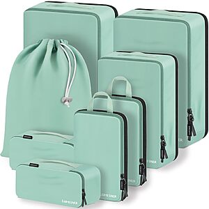 Lumesner Travel Compression Packing Cubes Deal 8-Pack Lumesner Travel Compression Packing Cubes