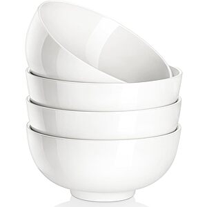 MALACASA Soup Bowl Deal 4-pack of MALACASA White Porcelain Soup Bowls