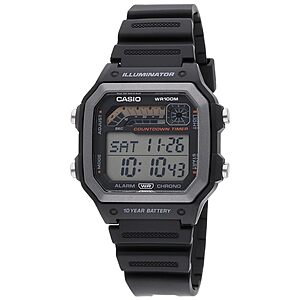 Casio WS1600H Series Watch Deal on Amazon Casio WS1600H Series Men's Watch with stopwatch and LED light