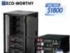 $1,800.00 – ECO-WORTHY 2Pack 48V 100AH Lithium Battery UL1973+UL9540A+RACK6 V3 Server Rack – $1799.99 with coupon code NEWFINDS20 + Free Shipping ECO-WORTHY 2Pack 48V 100AH Lithium Battery Server Rack