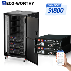 ECO-WORTHY Lithium Battery Server Rack Deal ECO-WORTHY 2Pack 48V 100AH Lithium Battery Server Rack