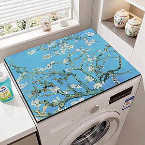 23.6x19.7 Washer and Dryer Top Protector Mat deal 23.6x19.7 Washer and Dryer Top Protector Mat with Non-Slip Rubber Base