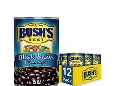 $11.29 – SnS * | 12-Pack 15-Oz Bush’s Best Canned Black Beans at Amazon (94.1¢ each) 12-Pack 15-Oz Bush's Best Canned Black Beans