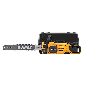 Dewalt Flexvolt chainsaw on sale at The Home Depot Dewalt Flexvolt 20 in. Brushless Cordless Chainsaw with case