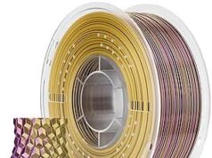 $14.99 – ELEGOO Silk PLA 3D Printer Filament 1.75mm Dual Color Yellow Purple 1KG on Sale at ELEGOO Silk PLA 1.75mm Dual Color Yellow Purple 1KG