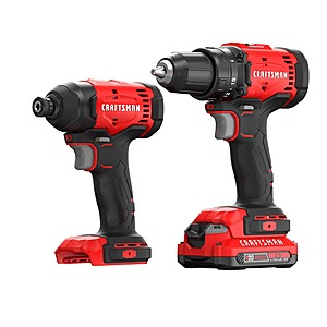 Craftsman V20 Combo Kit deal Craftsman V20 20V 2-Tool Cordless Drill/Driver & Impact Driver Combo Kit