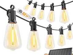 $14.39 – 52′ Brightown Edison Bulb Waterproof Solar String Lights w/ Remote + Free Shipping w/ Prime or on $35+ 52' Brightown Edison Bulb Waterproof Solar String Lights with Remote