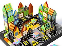 $9.99 – 60-Piece GobiDex Mini Magnetic Tiles City Road Building Set w/ 4 Cars – with Prime or Free Shipping on $35+ 60-Piece GobiDex Mini Magnetic Tiles City Road Building Set with 4 Cars